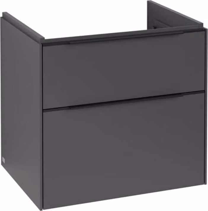 Villeroy & Boch Subway 3.0 armoire sous lavabo, éclairage LED, 2 tiroirs, 622x576x478mm, C576L1VR, C576L1VR