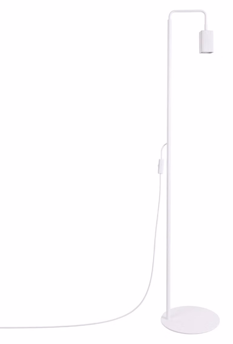 Lampada da terra RAYO 1 bianca 1xGU10 10W alluminio 160x30x30cm Sollux Lighting