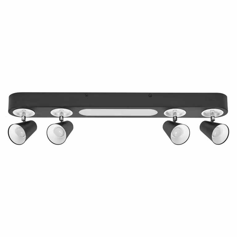 LEDVANCE DECOR SPOT NEPTUNE, 27W, 1.280lm, nero, faretto, teste regolabili, versatile, faretto per interni, colore della luce bianco caldo, ottica di alta qualità, facile installazione