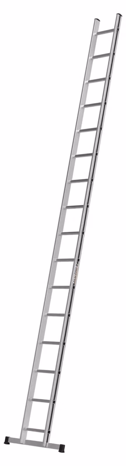 Scala a pioli Hymer Alu Pro, 16 pioli, lunghezza 4,53 m, altezza massima raggiungibile 5,43 m, peso 7,7 kg