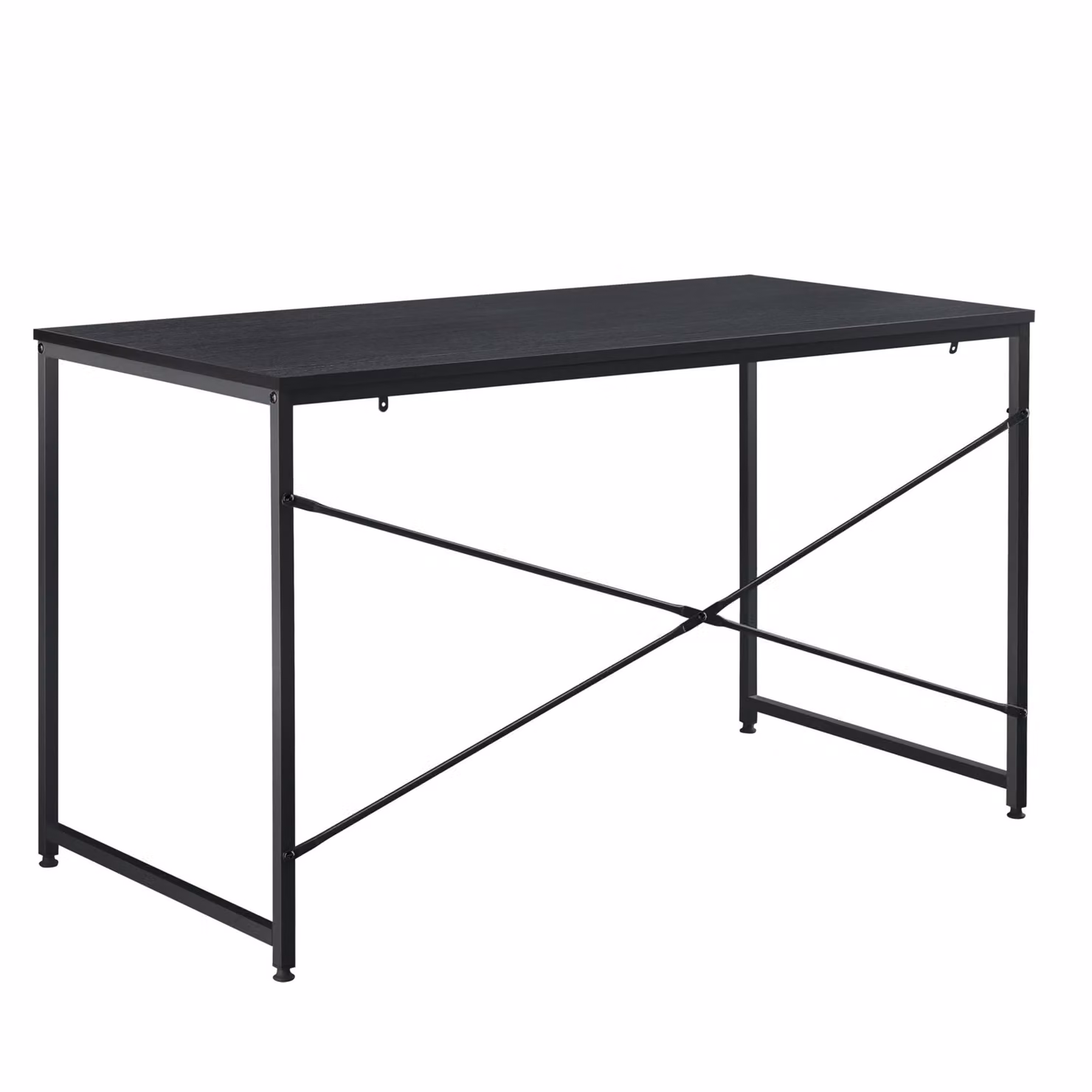 Scrivania In And OutdoorMatch Shawn - 120x60x72 cm - Truciolare e metallo - Nero - Design moderno