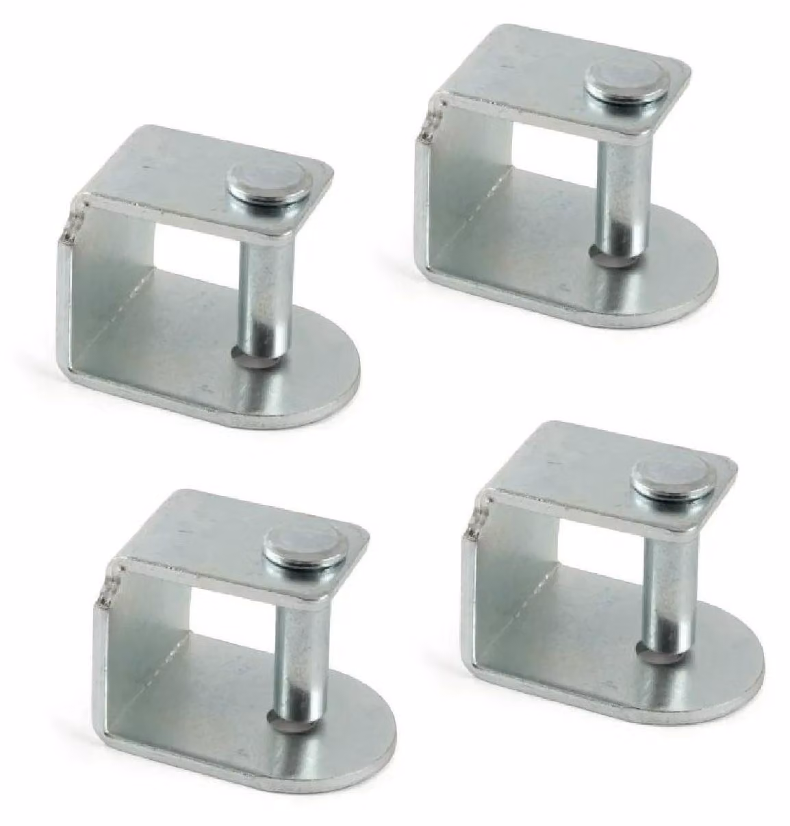 Morsetti metallici per reti a doghe, dimensioni 40x30 mm, confezione da 4 pezzi, inclusi i dadi