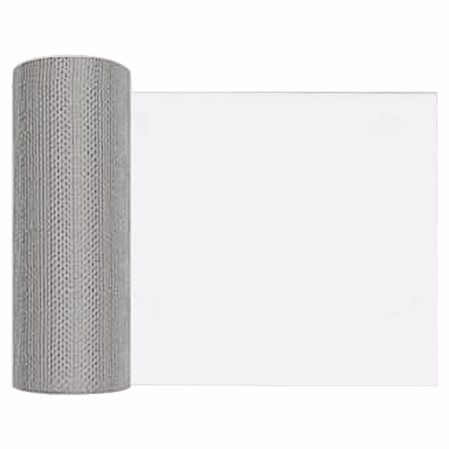 Rete per schermatura vidaXL in acciaio inox 304 color argento, L: 500 cm, H: 20 cm, 18 mesh