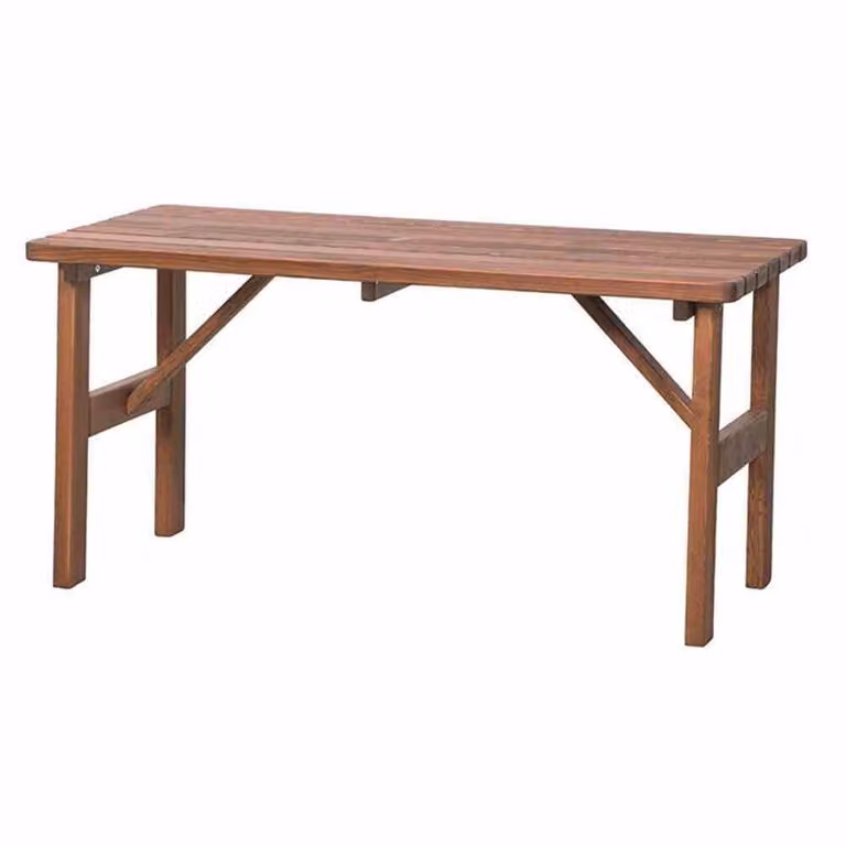 Tavolo Tessin, 150x72 cm, in legno di pino marrone