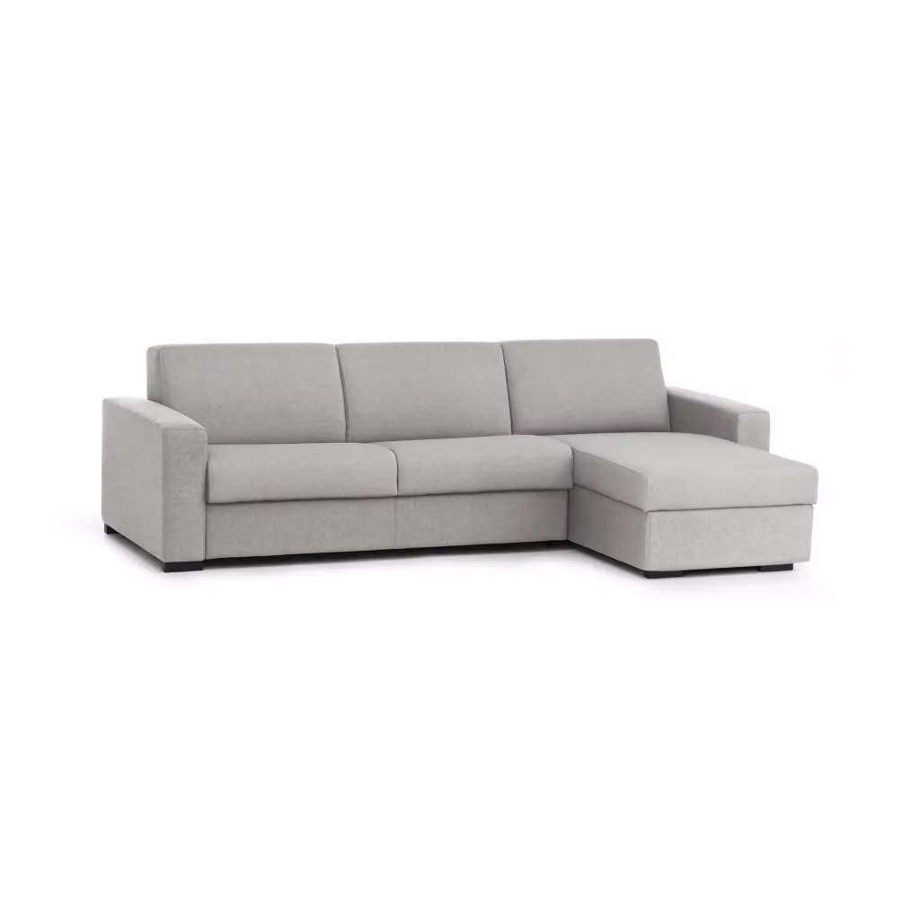 Divano ad angolo Atos Talamo Italia con penisola contenitore reversibile, in tessuto Grigio, L: 280 cm, P: 95 cm, H: 90 cm – 2