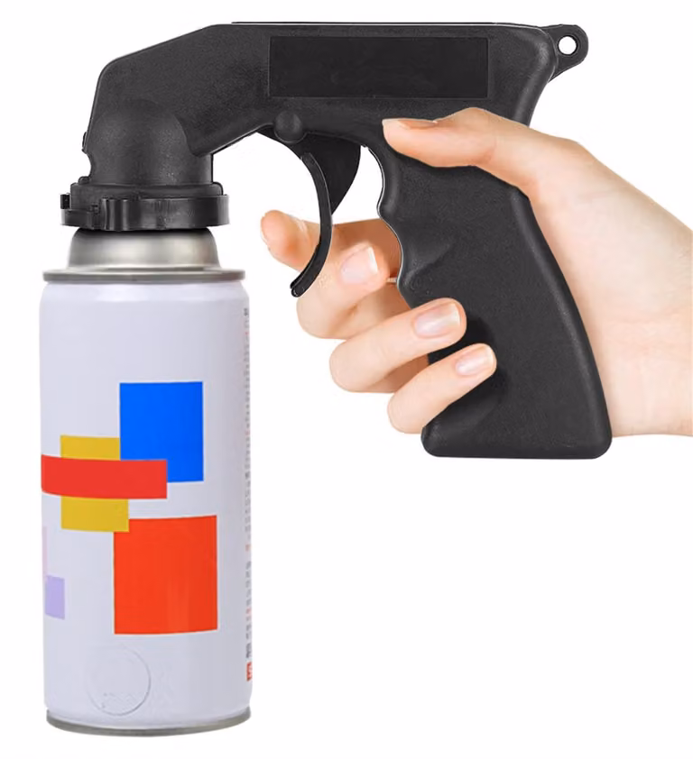 Manico per bomboletta spray, impugnatura per pistola a spruzzo, erogatore aerosol universale con manico completo