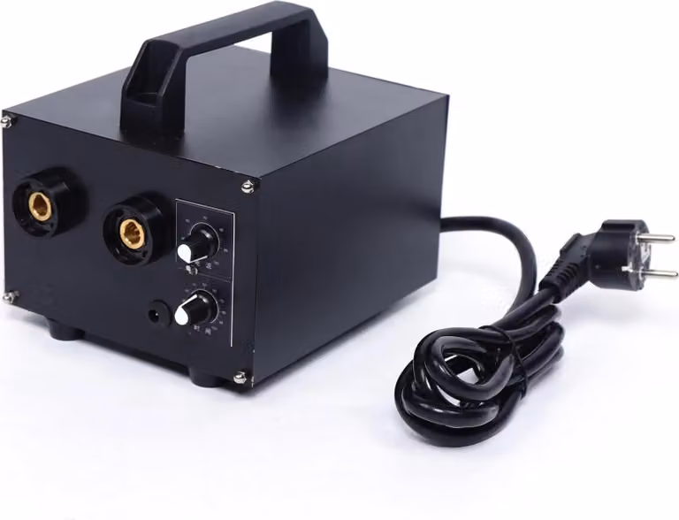 Saldatrice a punti a batteria - Saldatrice a punti - Tensione 220 V - Corrente 1600 A - Per nastri di nichel da 0,08-0,2 mm - 190×150×150 mm - 6,55 kg - Nero