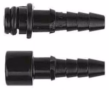 Connettore pneumatico HARTING senza valvola di intercettazione, contatto a spillo (M), diametro interno del tubo 3,0 mm, colore nero, 1 pezzo