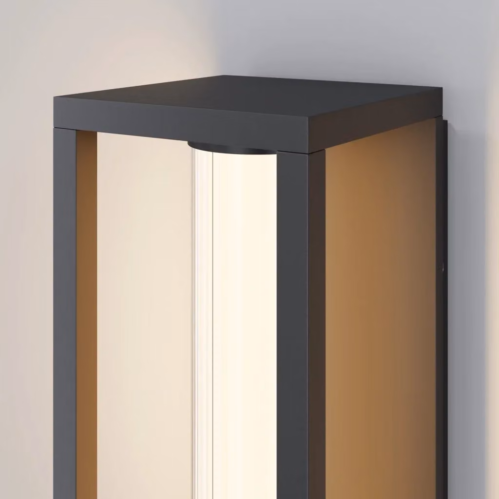 Applique Moderna Maytoni Expo con LED integrato IP54 in alluminio grigio L: 16.5 cm, P: 12.0 cm, H: 35.5 cm – 2
