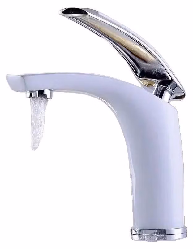 Miscelatore per lavello, costruzione robusta, installazione semplice, BIANCO