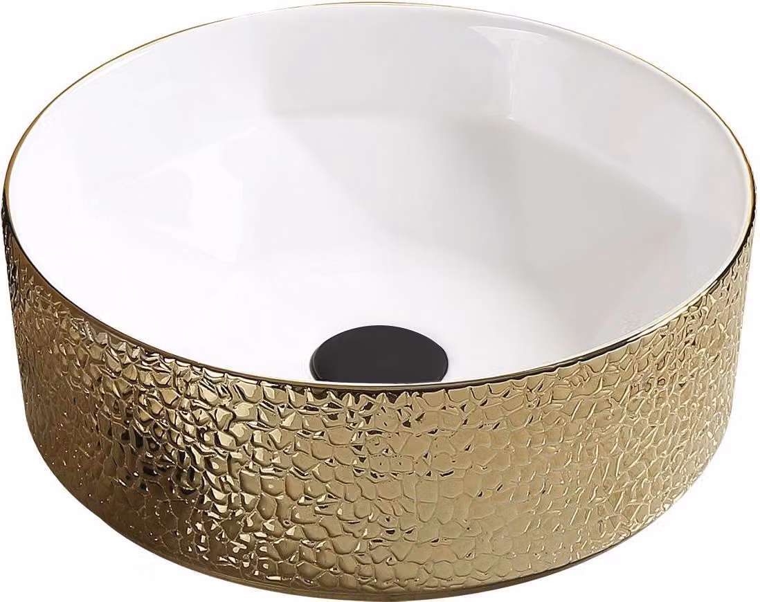 Lavabo MEXEN CLARISA bianco/oro 41 cm