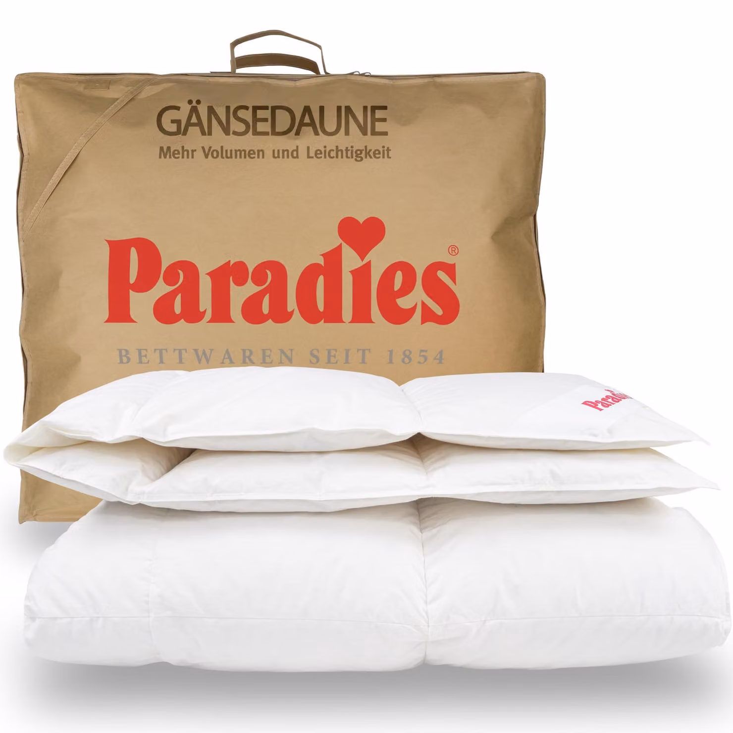Paradies Daunendecke: coperta in piuma, 135x200 cm, coperta "Gabi 90" per tutto l'anno, valutazione del test: "molto buona"