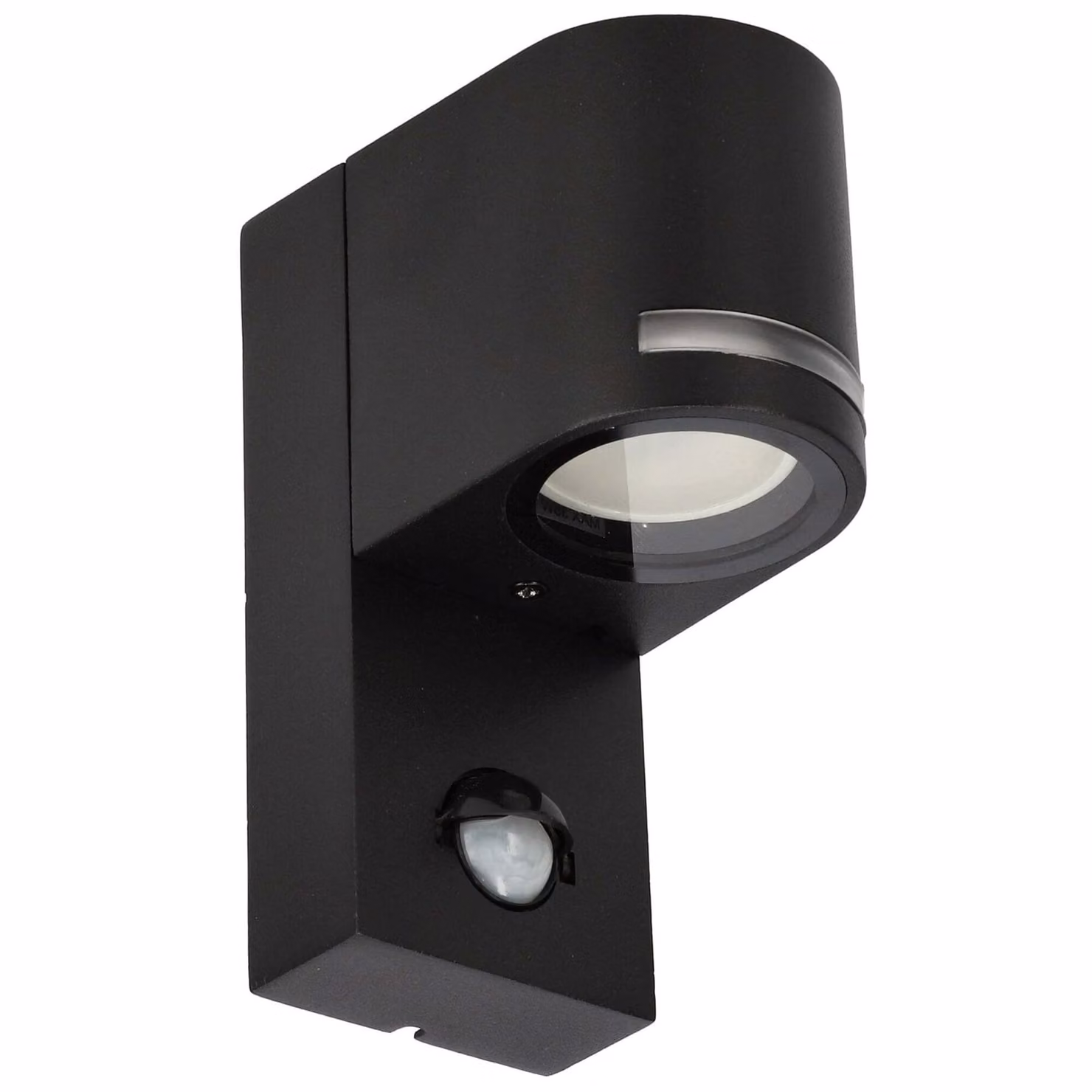 Lampada da giardino, illuminazione da parete per esterni con sensore di movimento VIRA 1 SENSOR GU10 nero IP44 EDO777376 EDO Garden Line