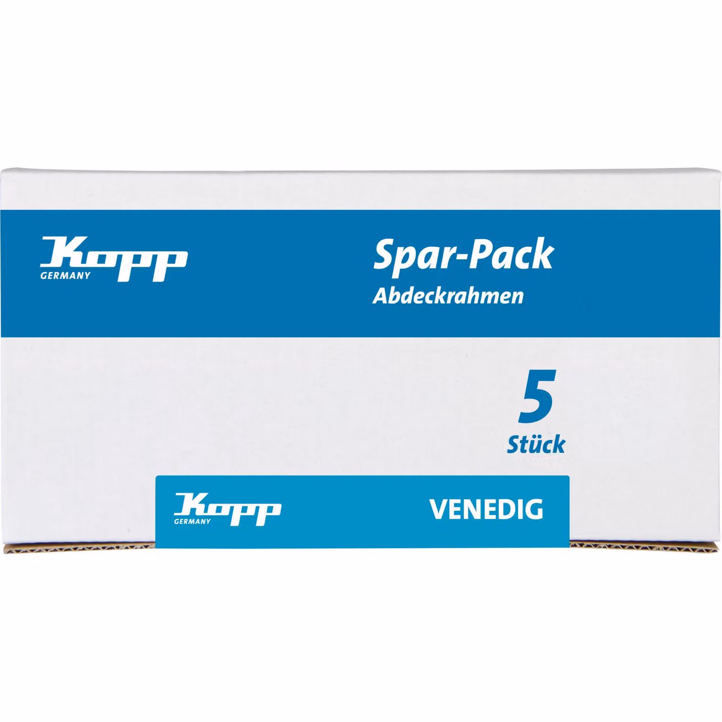 Kopp VENEDIG - Telaio di copertura a 2 pieghe, colore: bianco puro, confezione professionale: 5 pezzi