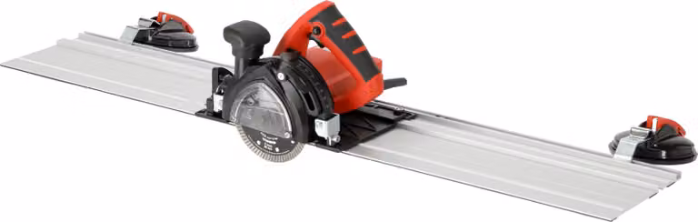 Tagliapiastrelle con guida da 125 mm, 1400 W, per taglio a secco e a umido