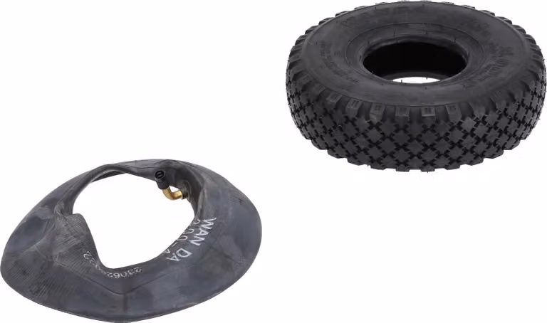 Pneumatico 3.00-4 (260x85) Profilo "Block", per camion a sacco, incl. tubo flessibile