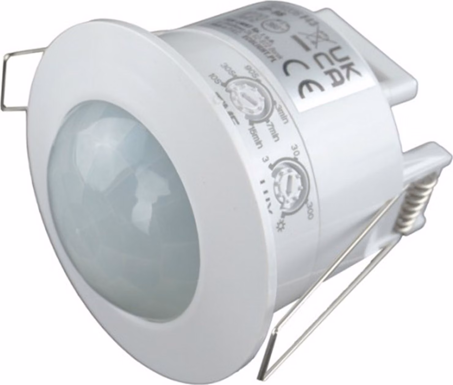 Rivelatore di movimento PIR da incasso a soffitto fino a 600W IP20 bianco Ecolight EC20336