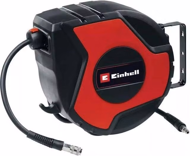 Einhell TC-PH 150 Avvolgitubo ad aria compressa 15 m + 1,5 m 16 bar Nero-Rosso