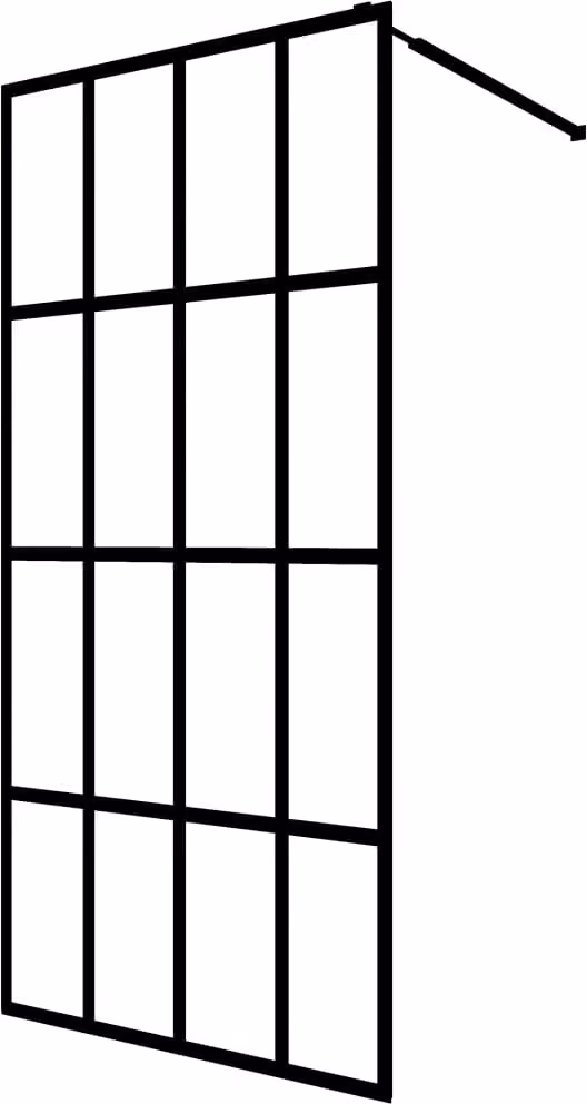 Cabina Doccia con Vetro Temperato Trasparente 80x195 cm