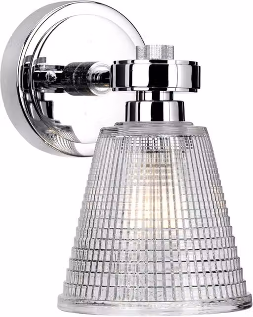 Applique da bagno Elstead Lighting Gunnislake in cromo, orientabile con lampadina G9 inclusa e protezione IP44