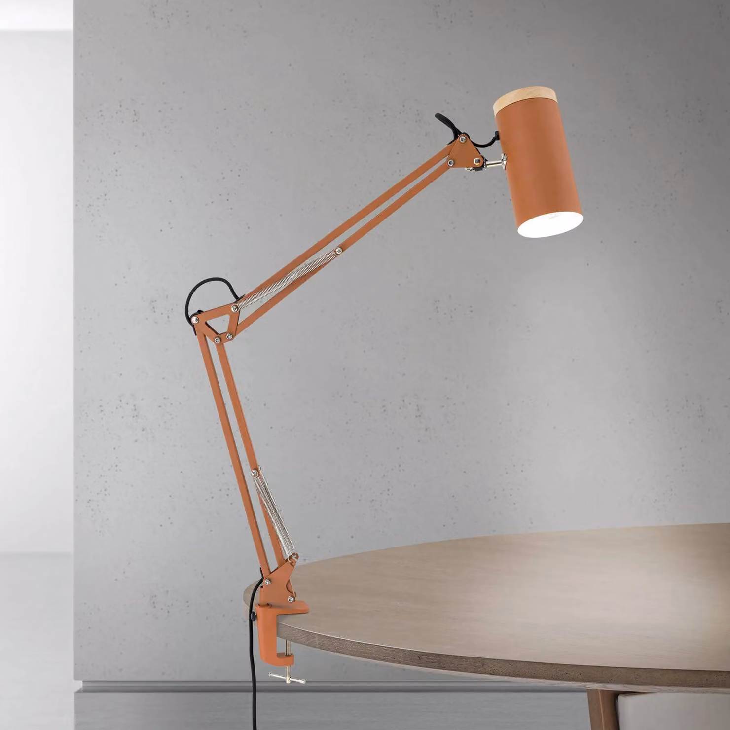 ORION Lampada con clip Gili, Rosso, Studio / Ufficio, Metallo, Moderno, Lampada con morsetto