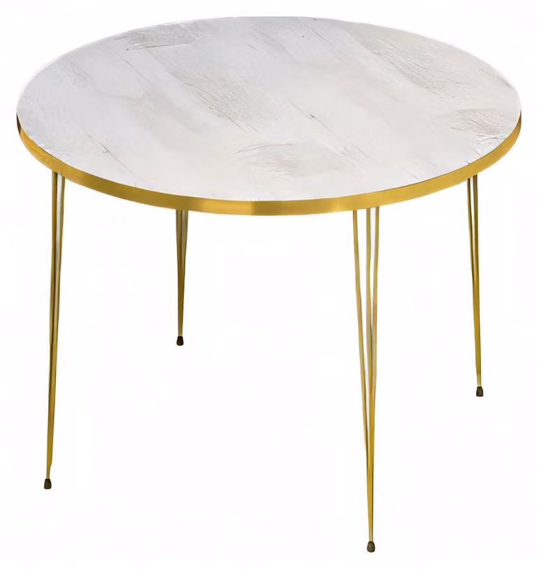 Eleganter weißer Couchtisch aus Holz mit modernem Design