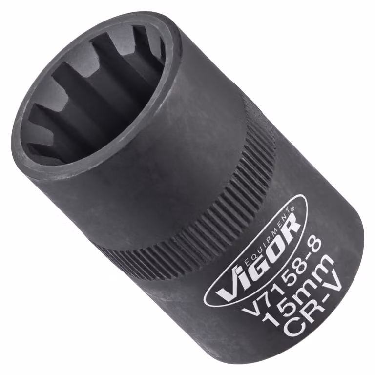 Inserto per chiave a bussola VIGOR V7158-8, 3/8", esagono interno, profilo SW 8 mm