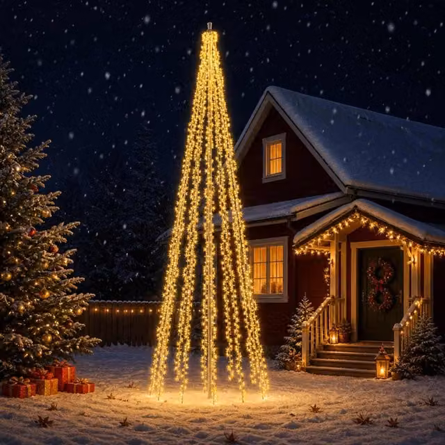Luci per albero di Natale con 12 LED 2004 LED Bianco caldo 42053562