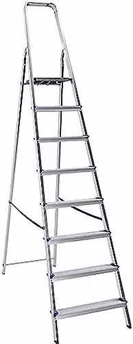 FRAMAR Scala Piuma 8 Gradini in Alluminio - Portata 100 Kg