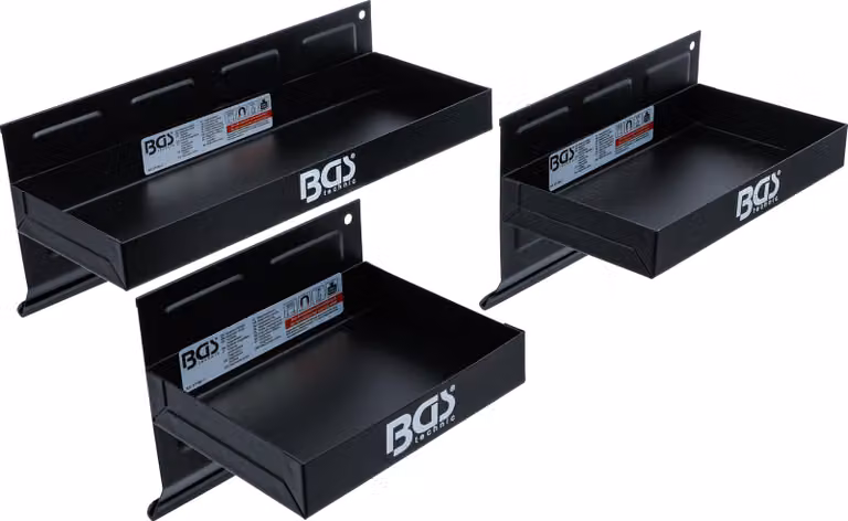 BGS Set di vassoi magnetici 150 / 210 / 310 mm 3 pezzi - 67150