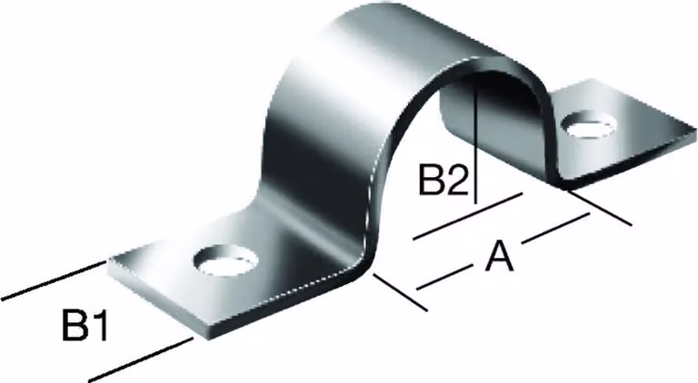 Morsetto per tubi VORMANN da avvitare su acciaio 9X15X7 mm, zincato