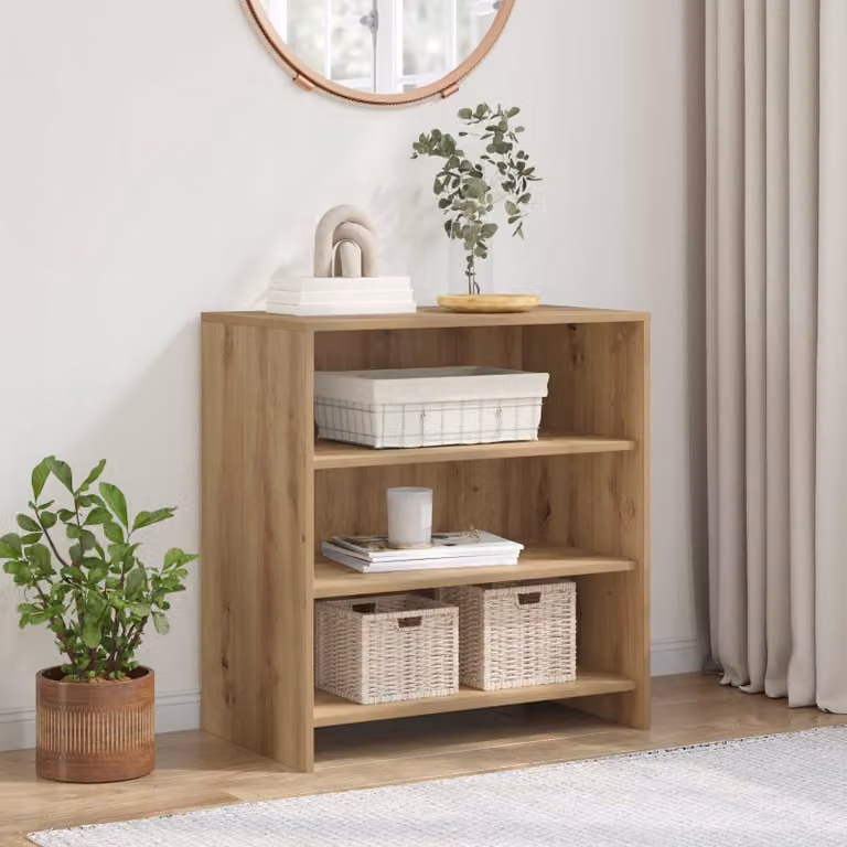 Credenza moderna vidaXL in legno ingegnerizzato marrone L 70 cm, P 41 cm, H 75 cm