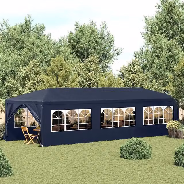 Tenda per feste vidaXL blu con finestre L: 900 cm, P: 300 cm, H: 255 cm – 1