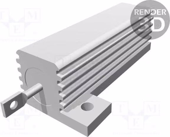 1 x Resistenza: Resistenza a filo da 2,2 kΩ con dissipatore, avvitabile, 50 W, codice prodotto 4-1625984-1