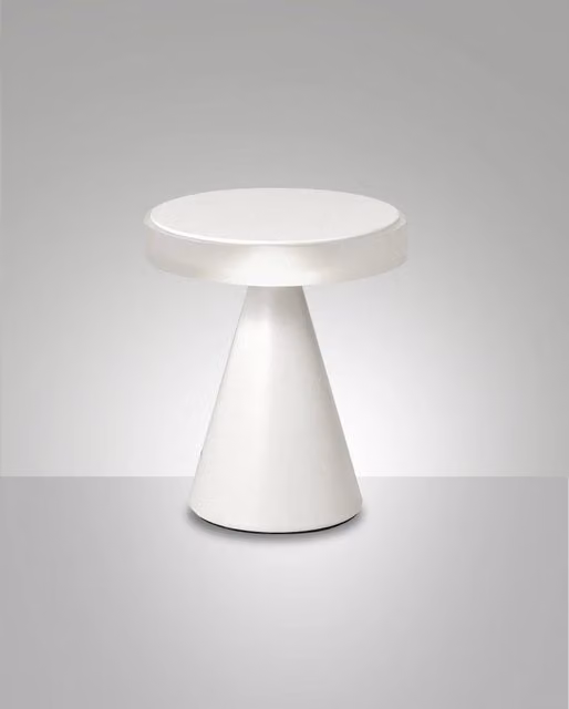 Lampada da Tavolo LED Fabas Luce Bianca con Regolazione Touch, Dimmerabile, 8W, 750lm, 3000K, Struttura in Metallo e Plastica