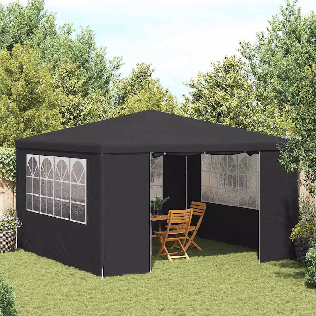 Maison Exclusive - Tenda da festa professionale con pareti laterali, dimensioni 4x4 metri, colore antracite, grammatura 90 g/m²