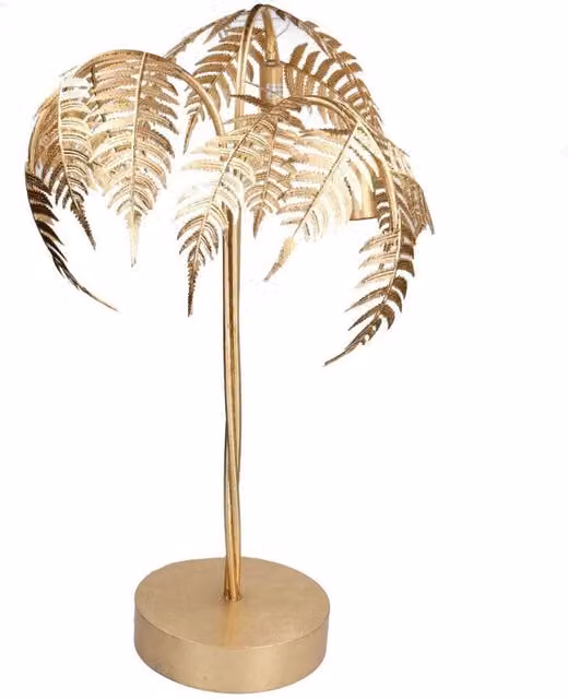 Lampada a forma di palma oro h80 cm