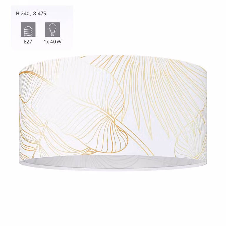 Eglo 900634 BUCAMARANGA Plafoniera E27 Ø475mm oro bianco
