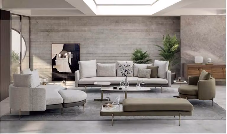 Wohnzimmer set 8tlg Modernen Designen Sofagarnituren Luxus Sofas Couchen
