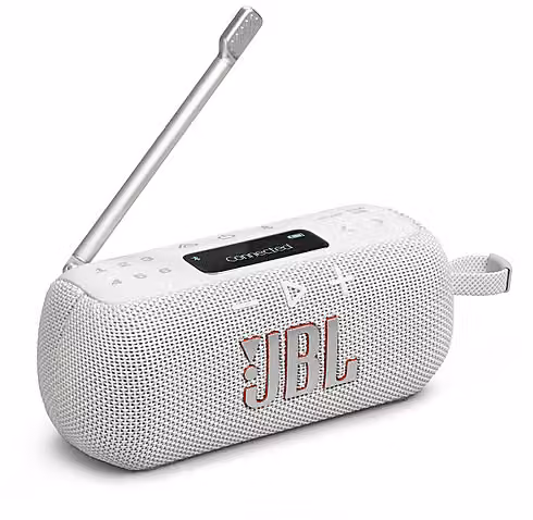 Radio JBL Tuner 3 White con Bluetooth, DAB+ e FM, certificata IP68