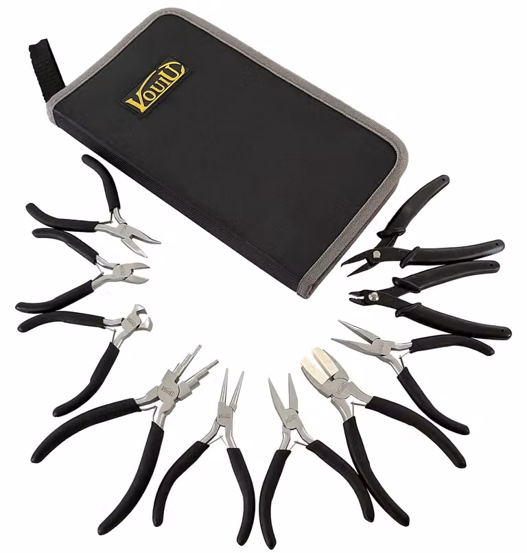 Solidchoice - Set di 10 pinze per gioielli, ideale per progetti creativi
