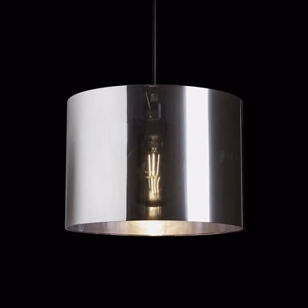 Lampadario a sospensione FANCY 35/25 in finitura cromata con attacco E27 15W – 2
