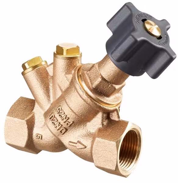 Valvola di intercettazione Oventrop Hydrocontrol ATR PN 25, filettatura a bussola su entrambi i lati DN 25, filettatura femmina da 1"