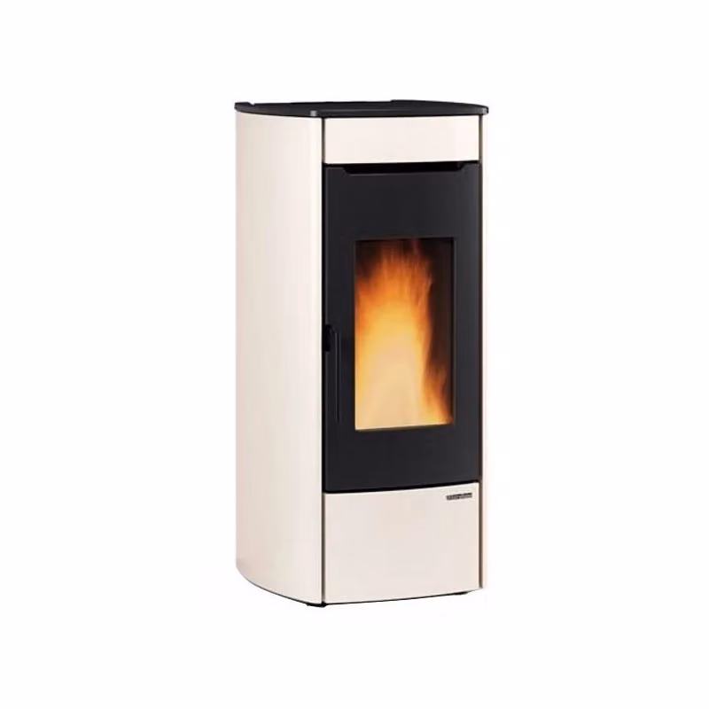 Termostufa a pellet Extraflame Marina Idro 11 colore beige L: 55 cm, P: 60 cm, H: 104 cm – 2