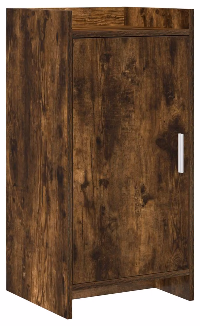 Mobiletto servitore in legno effetto noce, dimensioni 40 x 36 x 80 cm, realizzato in legno composito