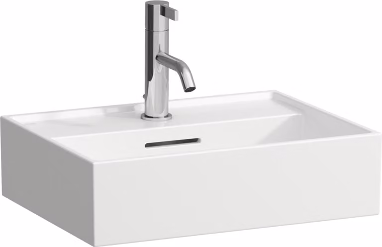 LAUFEN Kartell lavabo à poser, 1 trou pour robinet, avec trop-plein, 450x340mm, H8183304001041, H8183304001041