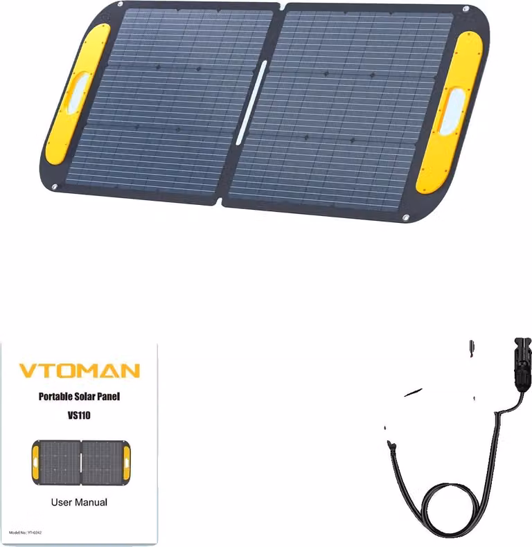 Pannello solare, portatile, impermeabile