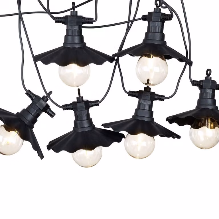 Ghirlanda da giardino con 6 luci LED, timer, per esterno