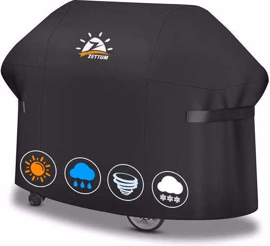 Copertura protettiva Weber per barbecue Spirit II 300 e Spirit 300 serie, impermeabile in poliestere nero, L 129 x P 45 x H 106,7 cm