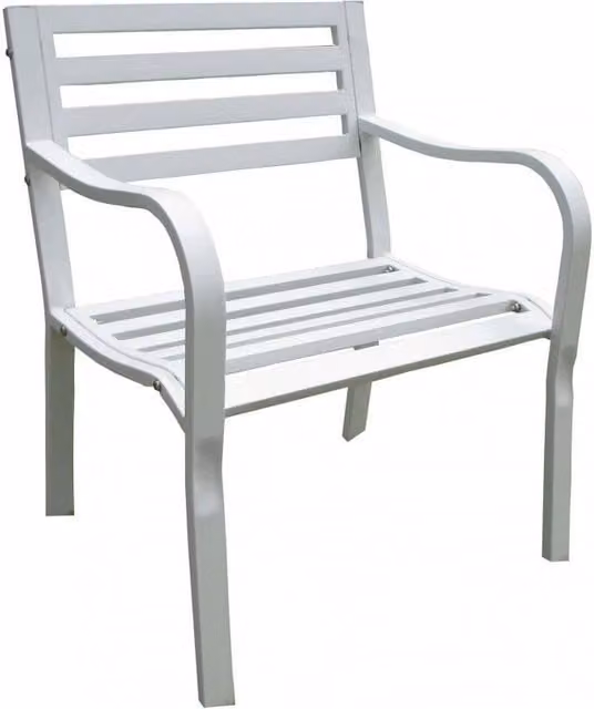 Poltrona Chloe 60x56x85 h cm in Acciaio Bianco